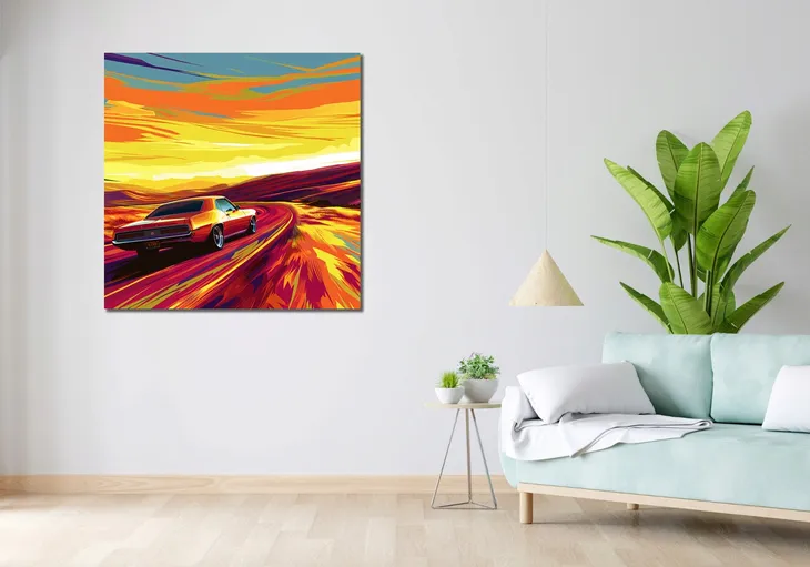 obraz-100x100cm-pedz-przed-siebie-stan-nowy
