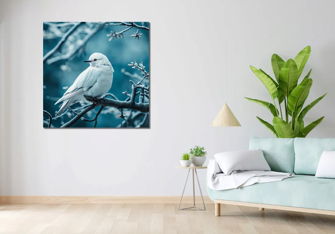 obraz-100x100cm-perlowy-ptak