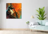obraz-100x100cm-pingwinia-nuta-stan-nowy