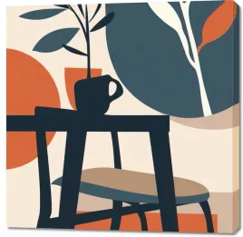 obraz-100x100cm-poranek-w-cieniu-drzew