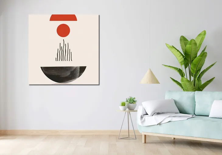 obraz-100x100cm-polokragla-forma-stan-nowy