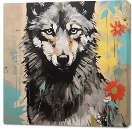 obraz-100x100cm-przenikliwosc-wilczej-natury