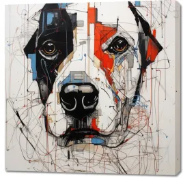 obraz-100x100cm-przyrysowany-psiak