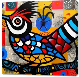 obraz-100x100cm-ptak-na-wznak