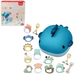 zestaw-grzechotek-dla-niemowlat-gryzaki-walizka-wieloryb-kuferek-zabkowanie