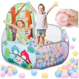 kolorowy-suchy-basen-namiot-na-kulki-dla-dzieci-kojec-z-koszem