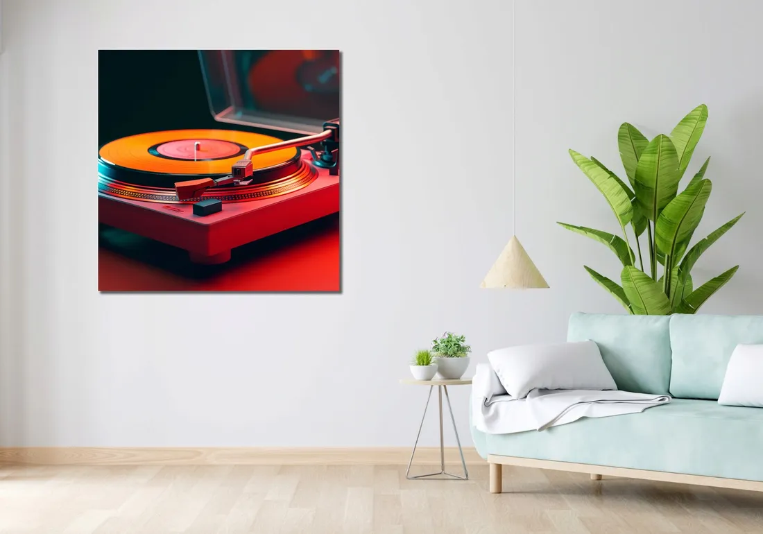 obraz-100x100cm-retro-granie