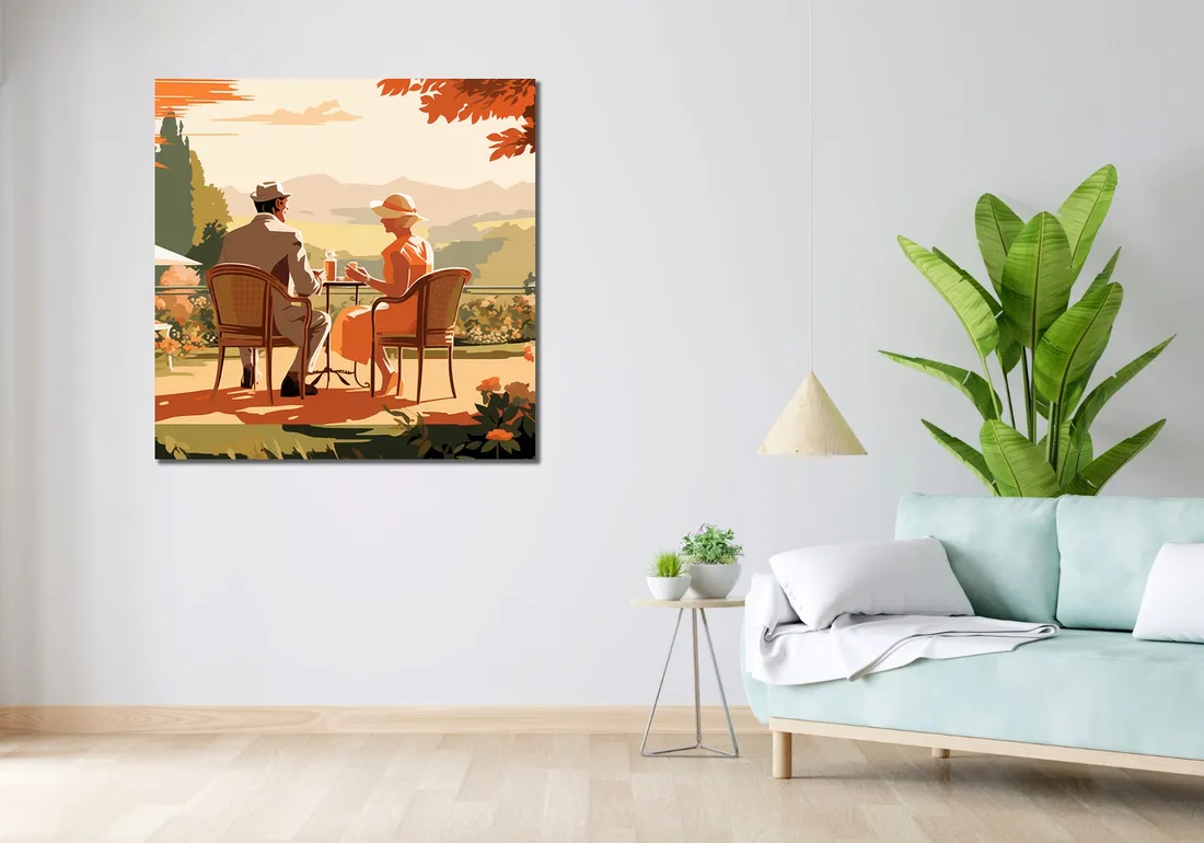 obraz-100x100cm-retro-randka