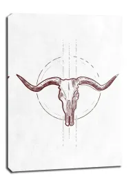 bawol-czaszka-z-rogami-ii-obraz-na-plotnie-60x80-cm