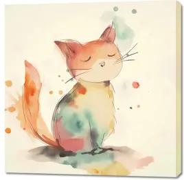 obraz-100x100cm-rozmyslenia-kociej-glowy