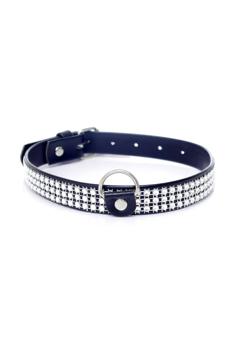 fetish-b-series-collar-with-crystals-2-cm-silver