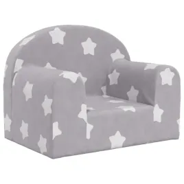 sofa-dziecieca-jasnoszara-z-gwiazdkami-miekki-plusz