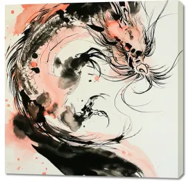 obraz-100x100cm-smocza-furia