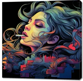 obraz-100x100cm-sny-o-samej-sobie