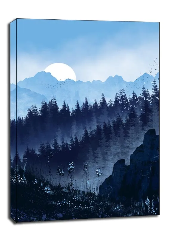 blekitny-las-obraz-na-plotnie-40x60-cm