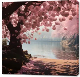 obraz-100x100cm-spokoj-sakury