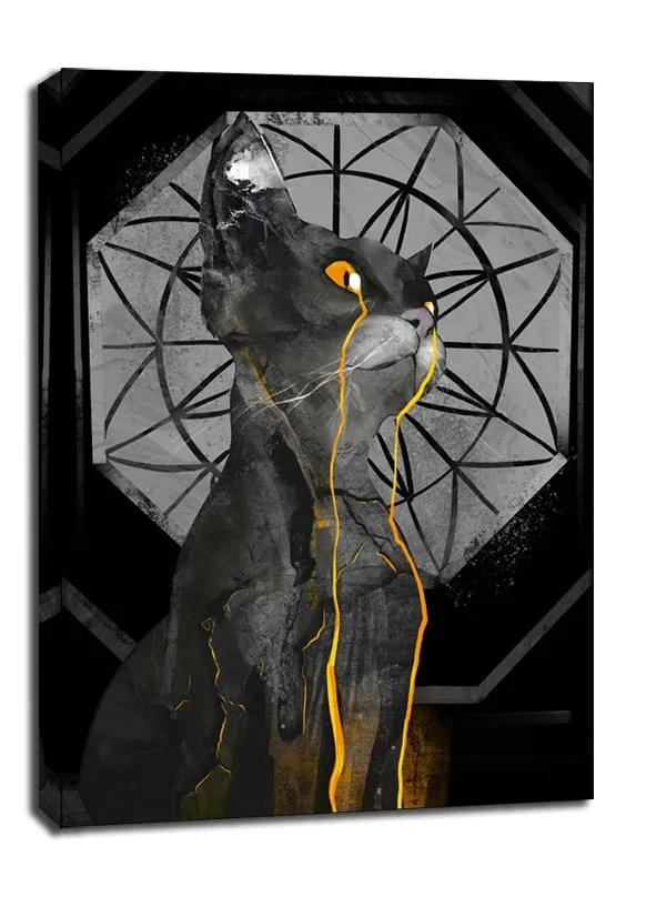 czarny-kot-obraz-na-plotnie-20x30-cm-stan-nowy