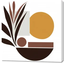 obraz-100x100cm-stylizacja-roslin