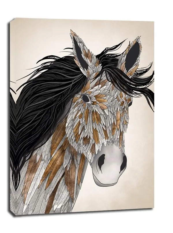 feathered-horse-obraz-na-plotnie-40x50-cm