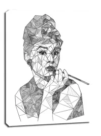 geometryczna-audrey-hepburn-obraz-na-plotnie-20x30-cm