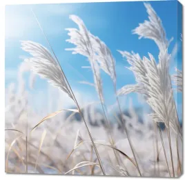 obraz-100x100cm-szum-miedzy-trawa