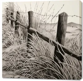 obraz-100x100cm-szumy-i-szepty-wiejskiego-plotu