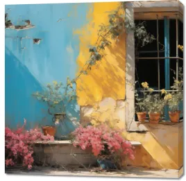 obraz-100x100cm-sloneczna-ulica