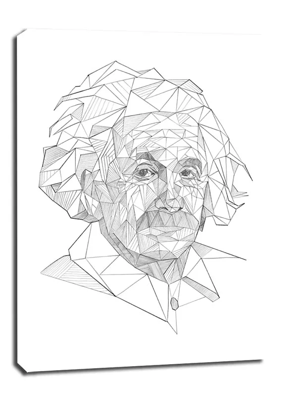 geometryczny-albert-einstein-obraz-na-plotnie-40x50-cm