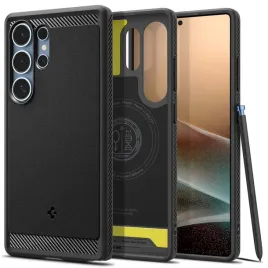 etui-spigen-rugged-armor-magsafe-dla-samsung-galaxy-s25-ultra-czarne-tpu