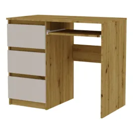 biurko-radek-90-cm-artisan-kaszmir-komputerowe-3-szuflady-lewe-laminowane