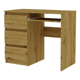 biurko-radek-90-cm-dab-artisan-komputerowe-3-szuflady-lewe-laminowane