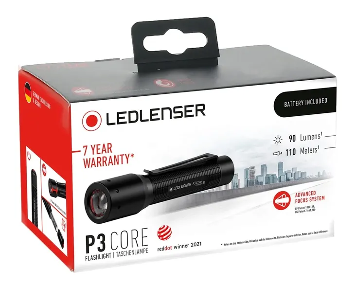 latarka-ledlenser-p3-core-waga-400-g-stan-nowy