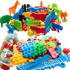 wafle-klocki-konstrukcyjne-przestrzenne-68-el-farma-zoo-zwierzeta