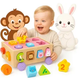 drewniana-kostka-edukacyjna-sensoryczna-sorter-klocki-zwierzeta-zestaw