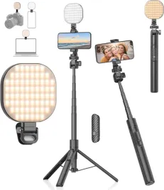 selfie-stick-statyw-155cm-tripod-do-kamer-akcji-i-telefonow-oswietlenie-led