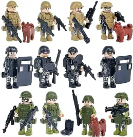 figurki-8057-bronie-tarcze-psy-wojsko-policja-klocki-ludziki-bron-pies
