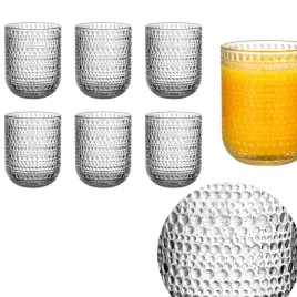 zestaw-szklanek-6-szt-komplet-270-ml-do-wody-napojow-szklane-wypukly-wzor