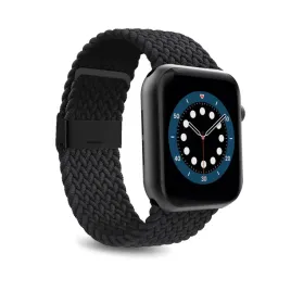 pasek-nylonowy-puro-loop-dla-apple-watch-42-44-45-49-mm-czarny-elastyczny