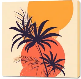 obraz-100x100cm-tropikalny-zachod