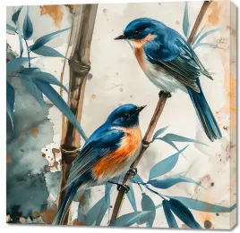 obraz-100x100cm-trzy-ptaki