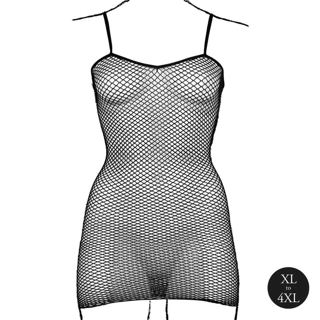 short-dress-with-fishnet-structure-and-spaghetti-straps