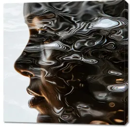 obraz-100x100cm-wodniste-odbicie-swojego-ja