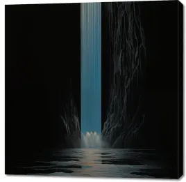 obraz-100x100cm-wodospad-swiatla