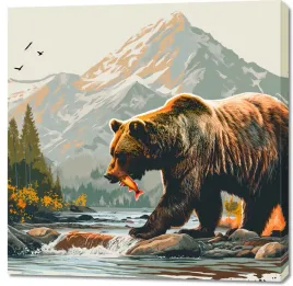 obraz-100x100cm-wladca-gorskich-potokow