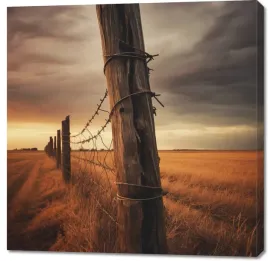 obraz-100x100cm-zachod-na-pograniczu