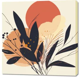 obraz-100x100cm-zachod-w-barwie