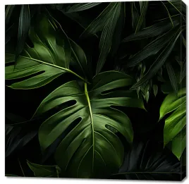 obraz-100x100cm-zielony-szept