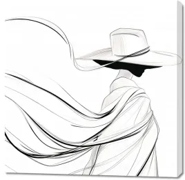 obraz-100x100cm-zniknelas-za-rogiem