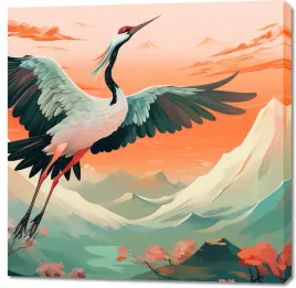 obraz-100x100cm-zuraw-w-pelnym-rozkwicie