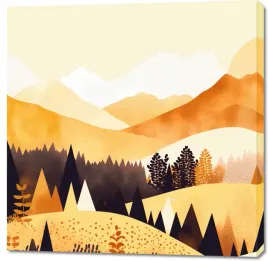 obraz-100x100cm-zloty-zachod-w-rozkwicie